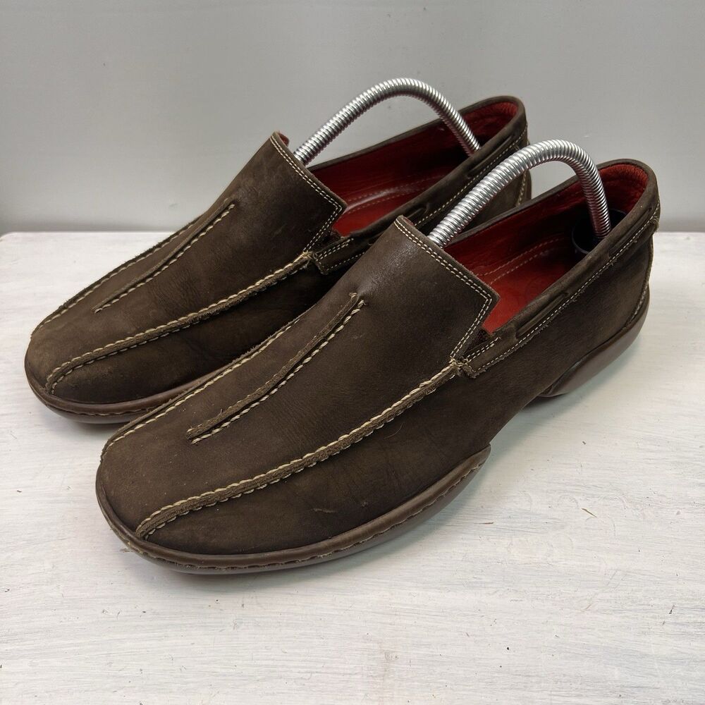 Mephisto Allrounder Mens 9.5 Brown Nubuck Leather Slip On Walking Shoes Amazonas